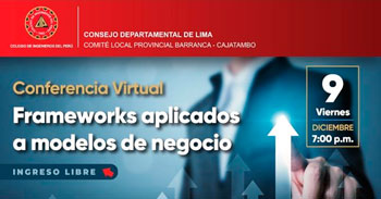 Conferencia virtual gratuita sobre Frameworks aplicados a modelos de negocio
