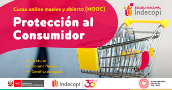 Curso online gratis certificado sobre Protección al Consumidor de INDECOPI