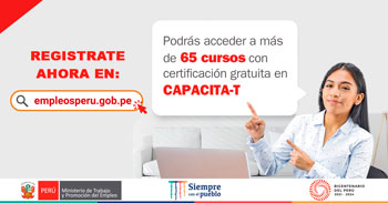 Cursos gratis online con certificado del Ministerio de Trabajo - Empleos Perú
