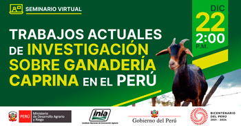 Seminario virtual sobre trabajos actuales de investigación de ganadería caprina en el Perú