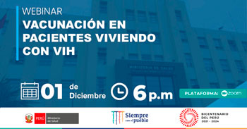 (Webinar Gratuito) MINSA: Vacunación en pacientes viviendo con VIH