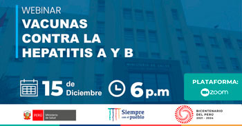 (Webinar Gratuito) MINSA: Vacunas contra la Hepatitis A y B