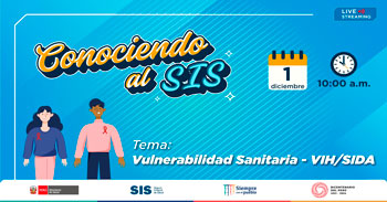 (Evento Virtual Gratuito) SIS: Vulnerabilidad sanitaria - VIH/SIDA