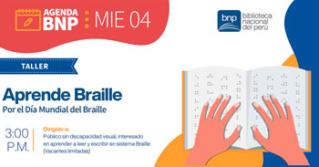 (Taller Presencial Gratis) BNP: Aprende Braille
