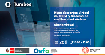 Charla virtual gratuita sobre la mesa de partes virtual del OEFA y Sistema de casillas electrónicas