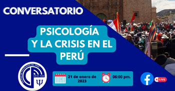 Conversatorio online gratuito respecto a la psicología y la crisis en el Perú 