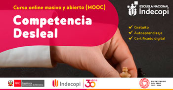 Curso online gratis certificado sobre Competencia Desleal de INDECOPI