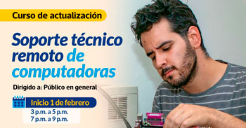 Curso online gratis de Soporte Técnico Remoto de Computadoras de la Municipalidad de Lima