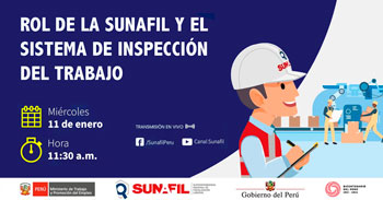 Evento virtual gratuito respecto al rol de la Sunafil y el sistema de inspección del trabajo