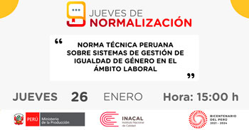 (Evento Virtual) INACAL: Sistemas de gestión de igualdad de género en el ámbito laboral