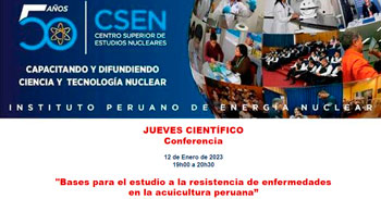 Conferencia virtual sobre las Bases para el estudio a la resistencia de enfermedades en la acuicultura peruana