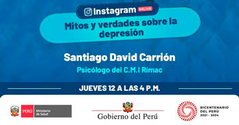 Evento online gratuito respecto a los mitos y verdades sobre la depresión
