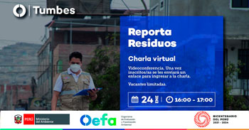 (Charla Virtual Gratuita) OEFA: Reporta residuos