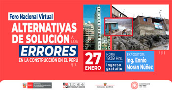 (Foro Virtual Gratuito) SENCICO: Alternativas de solución a los errores en la construcción en el Perú