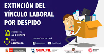 Evento virtual gratuito respecto a la extinción del vinculo laboral por despido