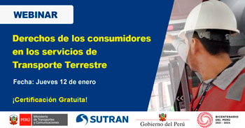 (Webinar Gratuito) SUTRAN: Derechos de los consumidores en los servicios de Transporte Terrestre