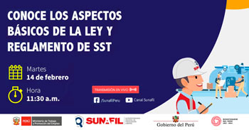 Conoce los aspectos básicos de la ley y reglamento de SST con la SUNAFIL