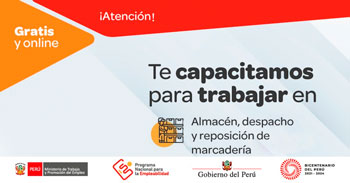 Curso gratis de Almacén, despacho y reposición de mercaderia del Ministerio de Trabajo