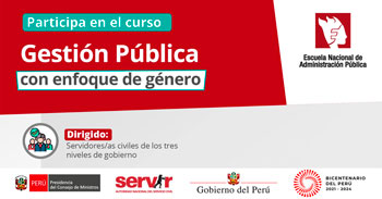 Curso online gratis sobre Gestión Pública con enfoque de género de SERVIR
