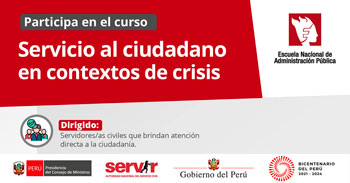 Curso online gratis sobre Servicio al ciudadano en contextos de crisis de SERVIR