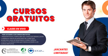  Cursos gratis online de CENAP PERÚ ((Clases en vivo))