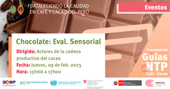 (Evento Virtual) INACAL: Lineamientos para la evaluación sensorial de chocolate