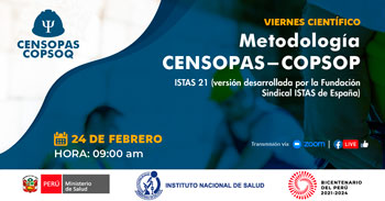 Participa de la presentación de la Metodología CENSOPAS - COPSOP