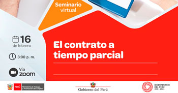 Seminario virtual gratuito respecto al contrato a tiempo parcial