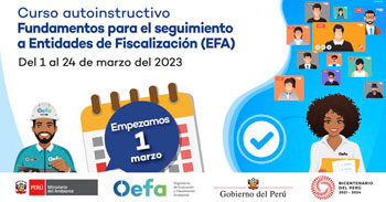 (Curso Virtual Gratuito) OEFA: Fundamentos para el seguimiento a Entidades de Fiscalización (EFA)