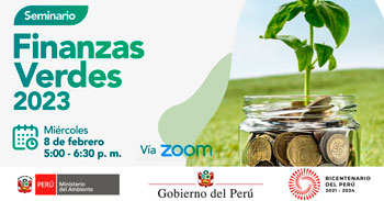 (Seminario Online Gratis) MINAM: Finanzas verdes con enfoque en cambio climático y biodiversidad 2023