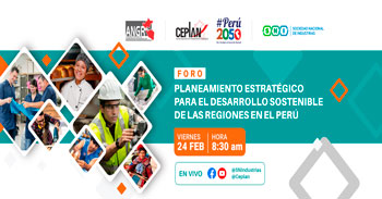 Foro virtual gratuito sobre planeamiento estratégico para el desarrollo sostenible de las regiones en el Perú 