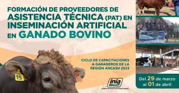  Capacitación en formación de proveedores de asistencia técnica (PAT) en Inseminación Artificial en ganado bovino