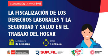 (Charla Virtual Gratuita) SUNAFIL: La fiscalización de los derechos laborales y la SST del hogar