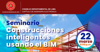 Seminario virtual gratuito sobre construcciones inteligentes usando el BIM