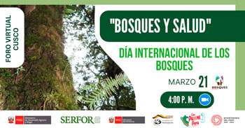 (Foro Virtual Gratuito) SERFOR: Bosques y salud por el día Internacional de los bosques