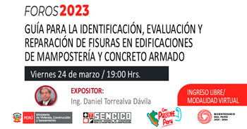 (Foro Virtual Gratuito) SENCICO: Guía para la identificación, evaluación y reparación de fisuras en edificios