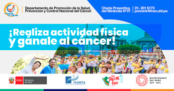 (Charla Gratuita) INEN: Realiza actividad física y gánale al cáncer