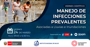 Evento virtual gratuito sobre manejo de infecciones prevalentes asociadas a lluvias e inundaciones