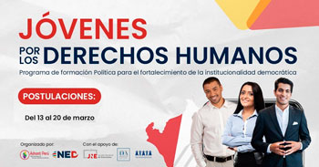 El Jurado Nacional de Elecciones te invita al Programa de Jóvenes por los Derechos Humanos