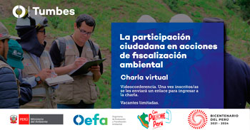 (Charla Virtual Gratuita) OEFA: La participación ciudadana en acciones de fiscalización ambiental