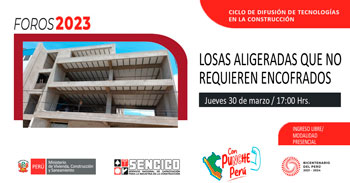 (Foro Presencial Gratis) SENCICO: Reparación y rehabilitación de estructuras de concreto