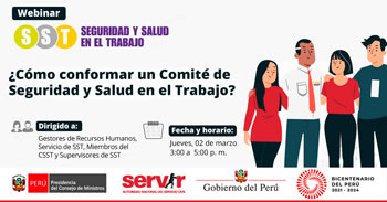 (Webinar Gratuito) SERVIR: ¿Cómo conformar un comité de seguridad y salud en el trabajo?