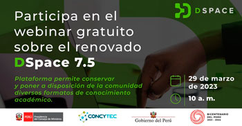 Webinar gratuito sobre el renovado DSpace 7.5 que realizará la organización Lyrasis