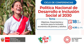 Conferencia online "Objetivos, lineamientos y servicios para la inclusión económica de jóvenes y adultos"