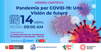 Evento online gratis "Pandemia por COVID-19: Una Visión de futuro" del INS