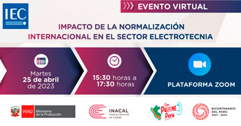 Evento de Virtual de "Impacto de la normalización internacional en el sector electrotecnia"