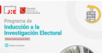 Programa online de Inducción a la Investigación Electoral del JNE - Edición 2023