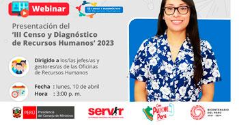 (Webinar Gratuito ) SERVIR: III Censo y Diagnóstico de Recursos Humanos 2023