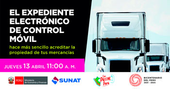 SUNAT en vivo  "Expediente Electrónico de Control Móvil"