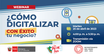 Webinar gratis "¿Cómo digitalizar con éxito tu negocio?" de PRODUCE